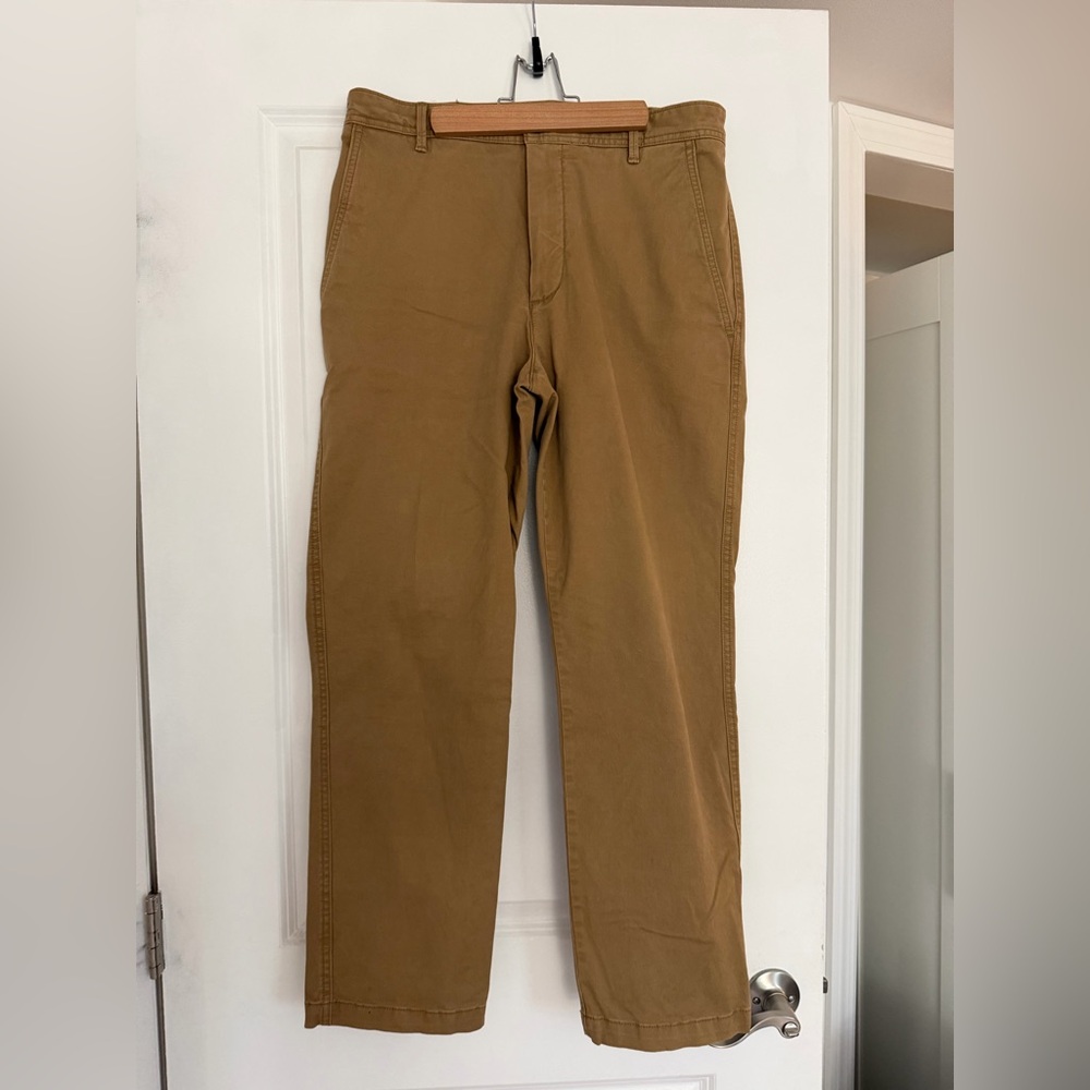 Banana Republic High Rise Authentic Chino Pants in Camel Size Petite 10